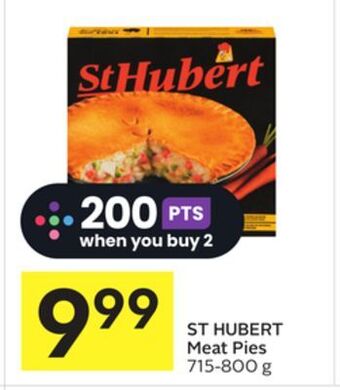 Foodland St hubert meat pies 715-800 g offer