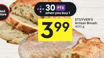 Foodland Stuyver's artisan bread 400 g offer