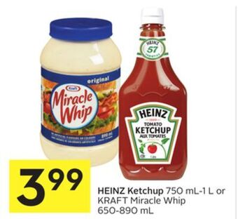 Foodland Heinz ketchup 750 ml - 1 l or kraft miracle whip 650-890 ml offer