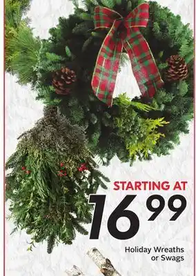 Sobeys Holiday wreaths or swags offer
