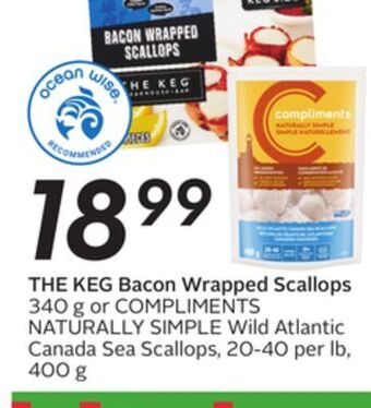 Sobeys The keg bacon wrapped scallops offer