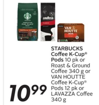 Sobeys Starbucks coffee k-cup® pods offer