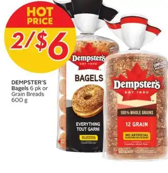 Sobeys Country harvest bread or bagels, 450-600 g offer