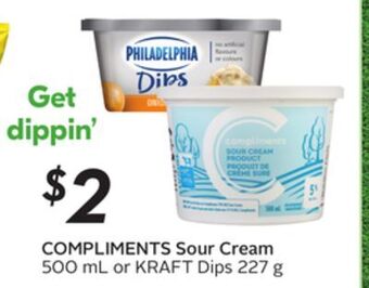Sobeys Compliments sour cream offer