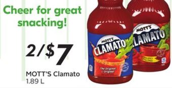 Sobeys Mott's clamato offer