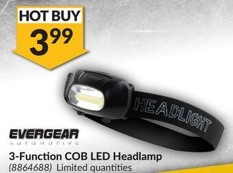 Princess Auto 3-function cob led headlamp offer