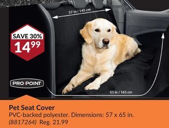Princess Auto Pet seat cover offer