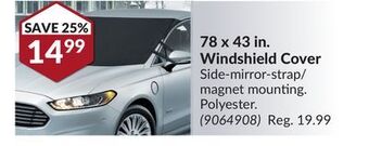 Princess Auto 78 x 43 in. windshield cover offer