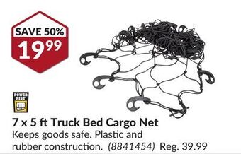 Princess Auto 7 x 5 fttruck bed cargo net offer