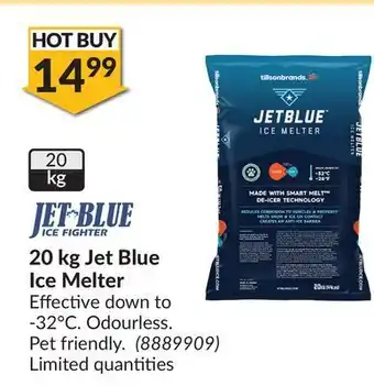 Princess Auto 20 kg jet blue ice melter offer