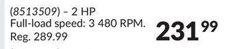 Princess Auto 2 hp open drip-proof electric motors offer