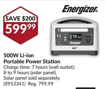 Princess Auto 500w li-ion portable power station offer