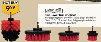 Princess Auto 4 pc power drill brush set offer