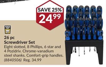 Princess Auto 26 pc screwdriver set offer