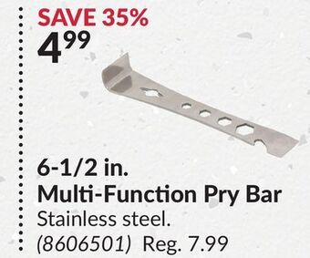 Princess Auto 6-1/2 in. multi-function pry bar offer
