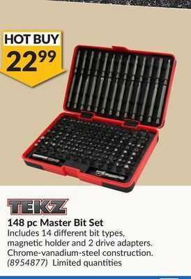 Princess Auto 148 pc master bit set offer