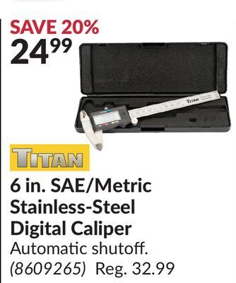 Princess Auto 6 in. sae/metric stainless-steel digital caliper offer