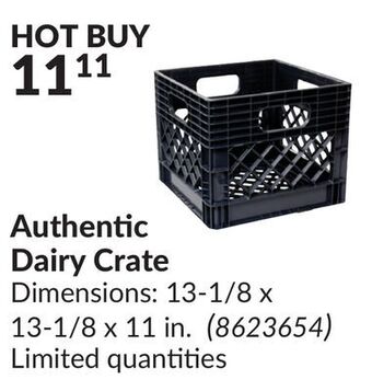 Princess Auto Authentic dairy crate offer