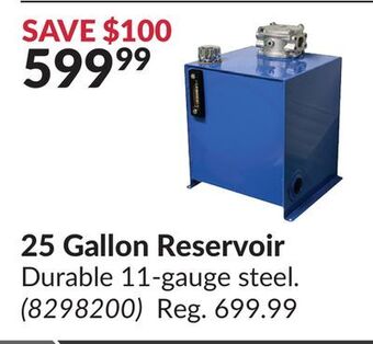 Princess Auto 25 gallon reservoir offer