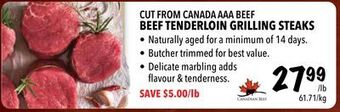 Farm Boy Cut from canada aaa beef beef tenderloin grilling steaks offer