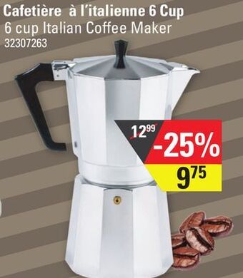 Sushi Shop 6 cup italian coffee maker offer