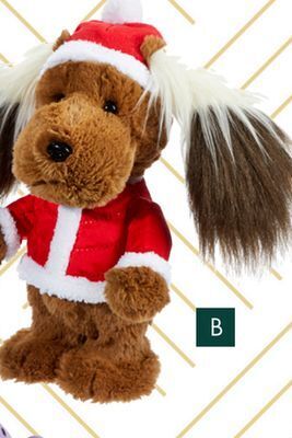 Party City Animated side to side dancing musical christmas decoration dog plush, brown, 13-in offer
