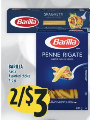 Marché Adonis Barilla pasta offer