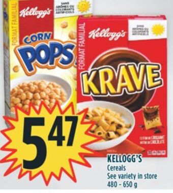 Marché Adonis Kellogg's cereals offer