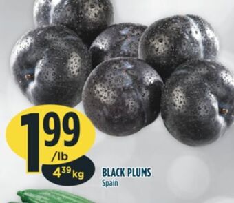 Marché Adonis Black plums offer