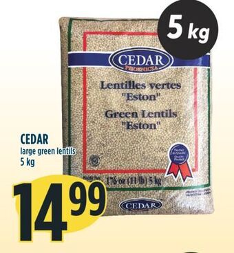 Marché Adonis Cedar large green lentils offer
