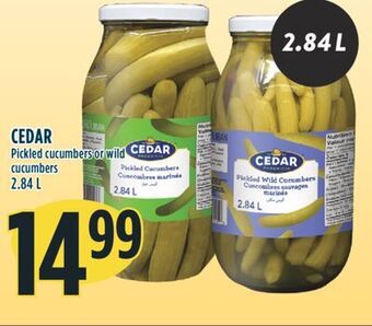 Marché Adonis Cedar pickled cucumbers or wild cucumbers offer