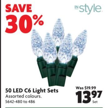Home Hardware 50 led c6 light sets offer