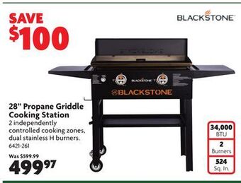 Home Hardware 28" propane griddle cooking station offer