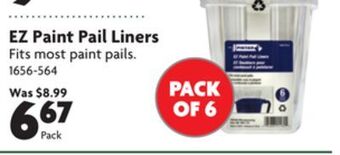 Home Hardware Ez paint pail liners offer