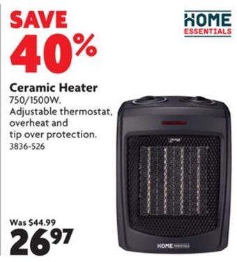 Home Hardware Ceramic heater offer