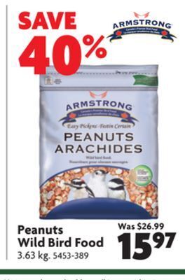 Home Hardware Peanuts wild bird food offer