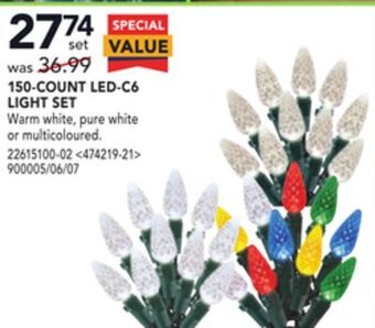 RONA 150-count led-c6 light set offer