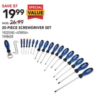 RONA Kobalt 20-piece screwdriver set offer