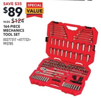 RONA Craftsman 164-piece mechanics tool set offer