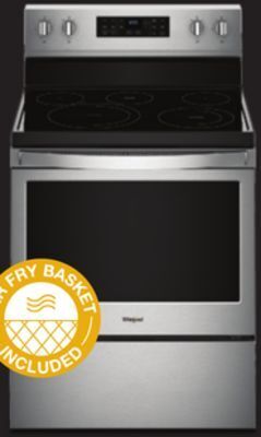 RONA Whirlpool electric range with air fryer and basket, 5.3 cu. ft. offer
