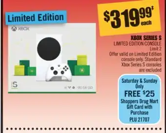 Shoppers Drug Mart Xbox series s offer