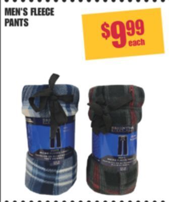 Shoppers Drug Mart Men's fleece pants offer