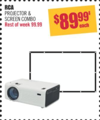 Shoppers Drug Mart Rca projector & screen combo offer