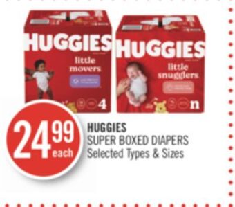 Shoppers Drug Mart Huggies super boxed diapers offer