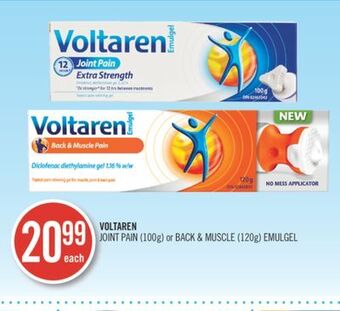 Shoppers Drug Mart Voltaren joint pain (100g) or back & muscle (120g) emulgel offer
