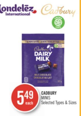 Shoppers Drug Mart Cadbury minis offer