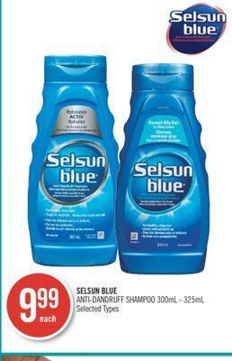 Shoppers Drug Mart Selsun blue anti-dandruff shampoo offer
