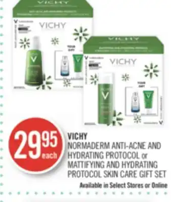 Shoppers Drug Mart Vichy normaderm anti-acne and hydrating protocol or mattifying and hydrating protocol skin care gift set offer