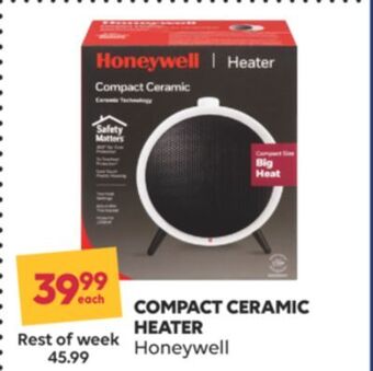 Shoppers Drug Mart Compact ceramic heater honeywell offer