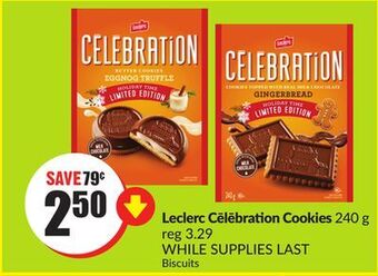 FreshCo Leclerc celebration cookies 240 g offer